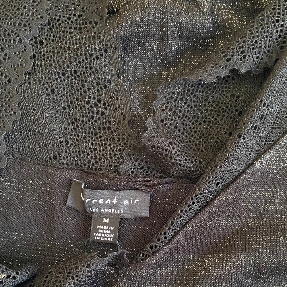 Current Air Black Shimmering Lace Blouse.  NEW - Picture 7 of 9